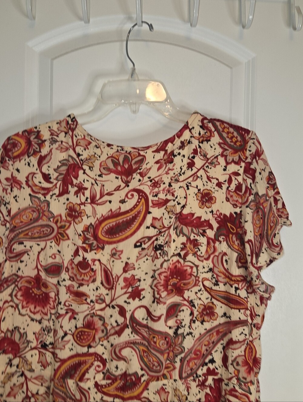 Torrid Red Paisley Boho Skater Dress - Picture 11 of 13